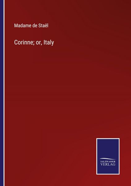 Produktbild: Corinne; or, Italy