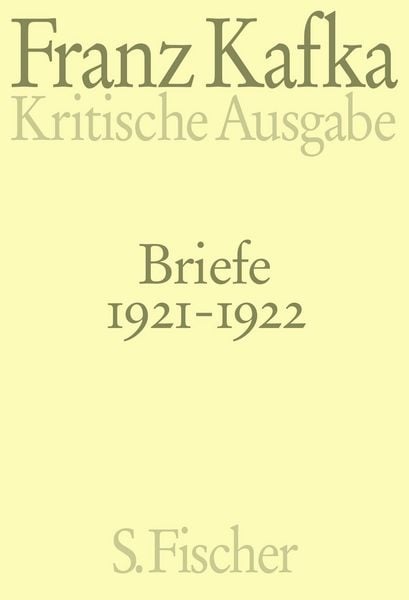 Produktbild: Briefe 1921-1922