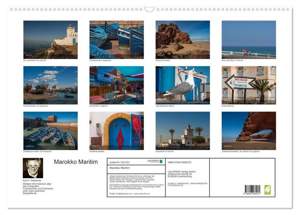 Produktbild: Marokko Maritim (Wandkalender 2026 DIN A2 quer), CALVENDO Monatskalender