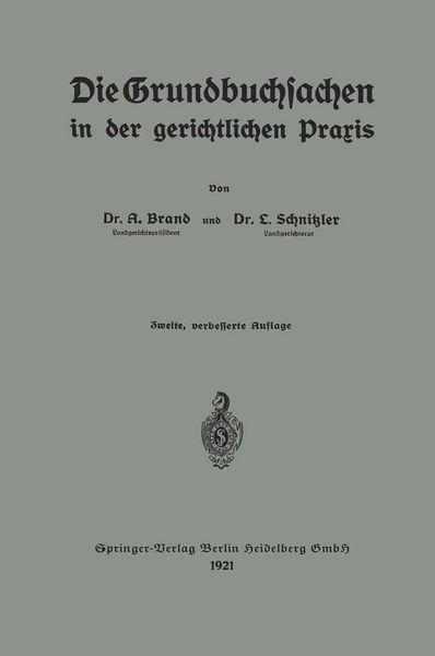 Produktbild: Die Grundbuchsachen in der gerichtlichen Praxis
