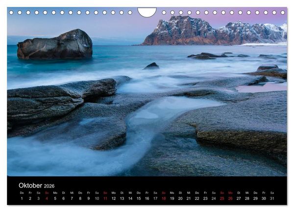Produktbild: Skandinavien - Im Licht des Nordens (Wandkalender 2026 DIN A4 quer), CALVENDO Monatskalender