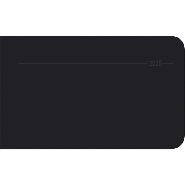 Produktbild: Timer TO GO Tucson schwarz 2026 - Büro-Kalender 15x9 cm - 1 Woche 2 Seiten - Quer-Timer - Alpha Edition
