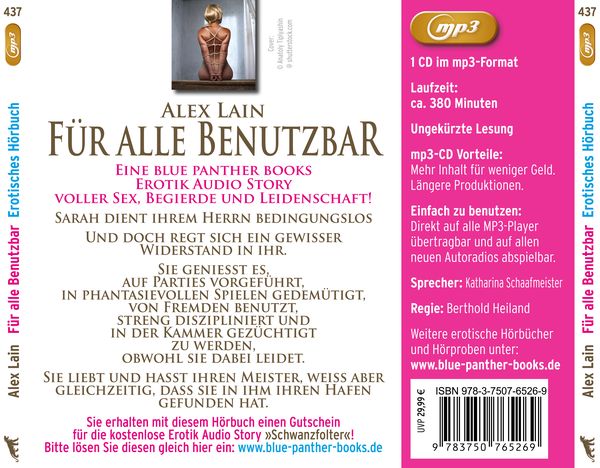 Für alle Benutzbar | Erotik SM-Audio Story | Erotisches SM-Hörbuch MP3CD