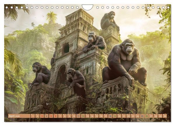 Produktbild: Tiere wollen Spa&szlig; - Humorwerke (Wandkalender 2026 DIN A4 quer), CALVENDO Monatskalender