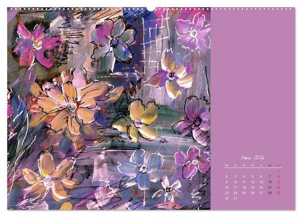 Produktbild: Blumenduft (hochwertiger Premium Wandkalender 2026 DIN A2 quer), Kunstdruck in Hochglanz