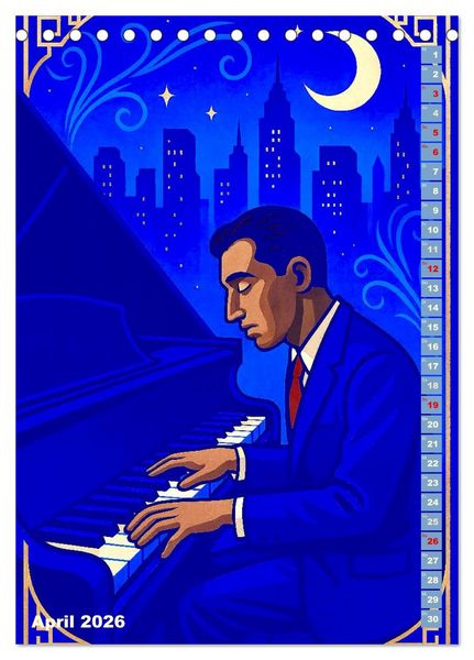 Produktbild: George Gershwin (Tischkalender 2026 DIN A5 hoch), CALVENDO Monatskalender