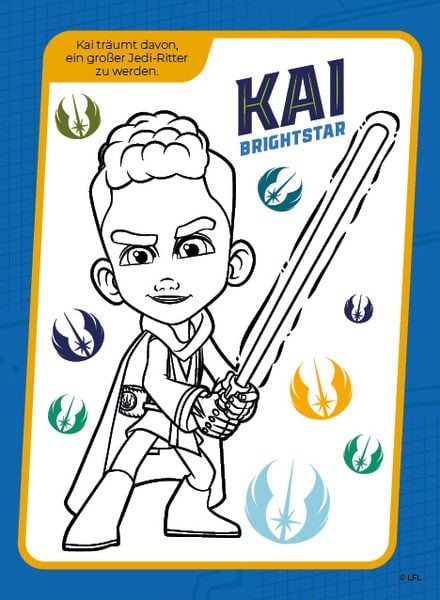 Produktbild: Star Wars: Die Abenteuer der jungen Jedi - Mein galaktischer Malblock