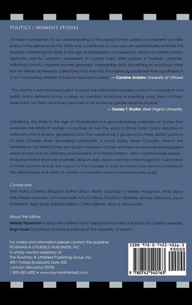 Produktbild: Gendering the State in the Age of Globalization