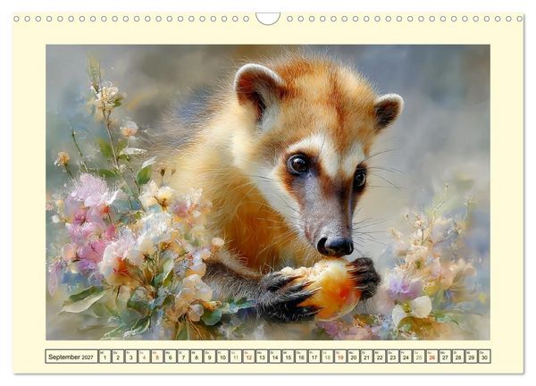Produktbild: Nasenb&auml;ren. Neugierig zwischen &Auml;sten und Strand (Wandkalender 2027 DIN A3 quer), CALVENDO Monatskalender