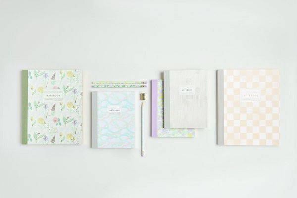 Produktbild: Notizbuch L, Blumen, 80 Seiten, 100 g/m&sup2; Bambuspapier