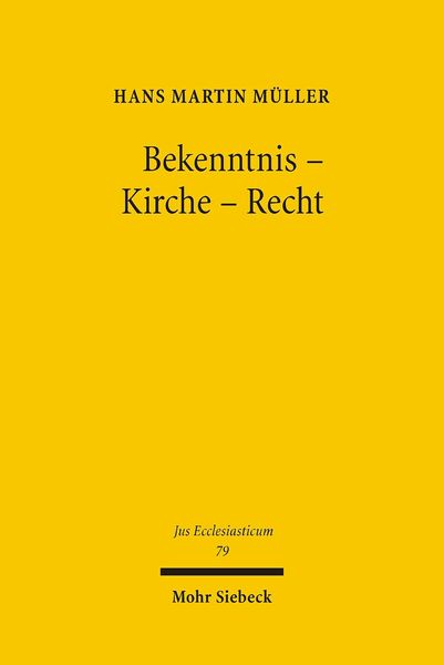 Produktbild: Bekenntnis - Kirche - Recht