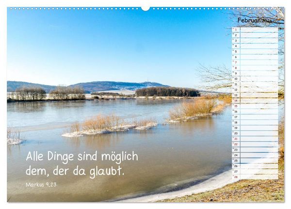 Produktbild: Heimat Hesselberg (hochwertiger Premium Wandkalender 2026 DIN A2 quer), Kunstdruck in Hochglanz