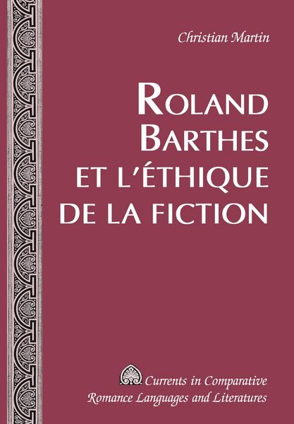 Produktbild: Roland Barthes et l'&eacute;thique de la fiction