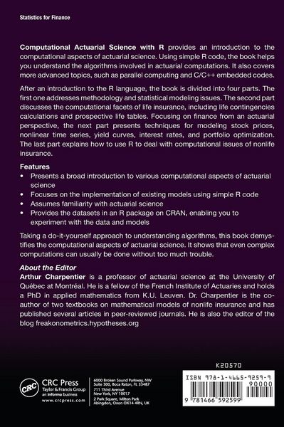 Produktbild: Computational Actuarial Science with R