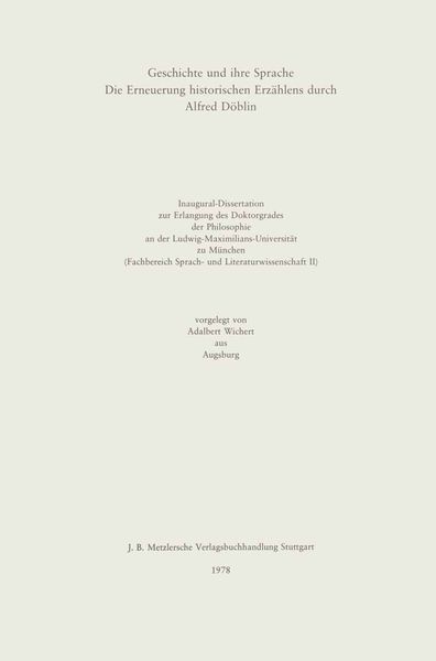 Produktbild: Geschichte und ihre Sprache