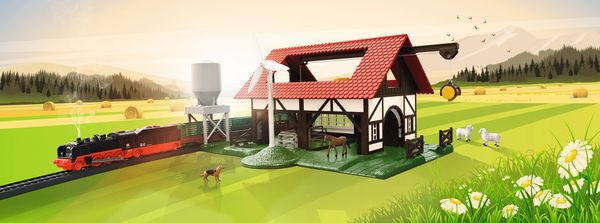 Produktbild: M&auml;rklin World 72212 H0 Bauernhof Bausatz