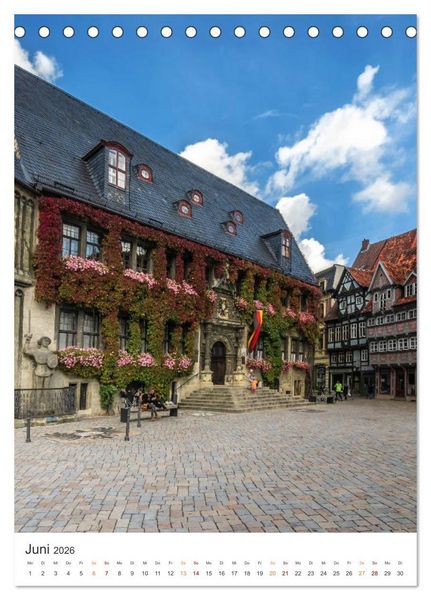 Produktbild: Altstadt Quedlinburg (Tischkalender 2026 DIN A5 hoch), CALVENDO Monatskalender