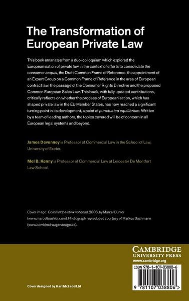 Produktbild: The Transformation of European Private Law