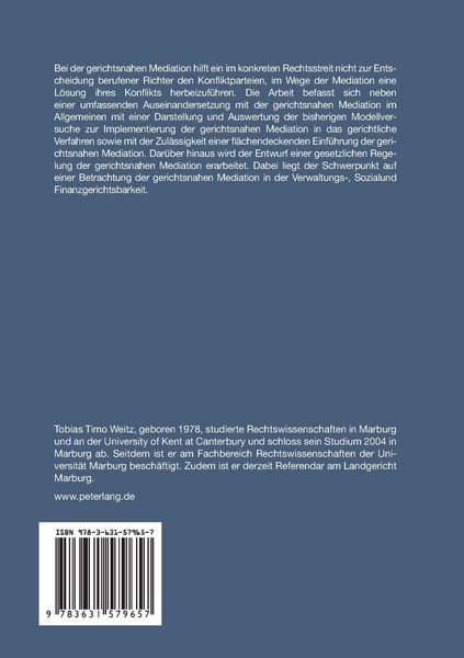 Produktbild: Gerichtsnahe Mediation in der Verwaltungs-, Sozial- und Finanzgerichtsbarkeit