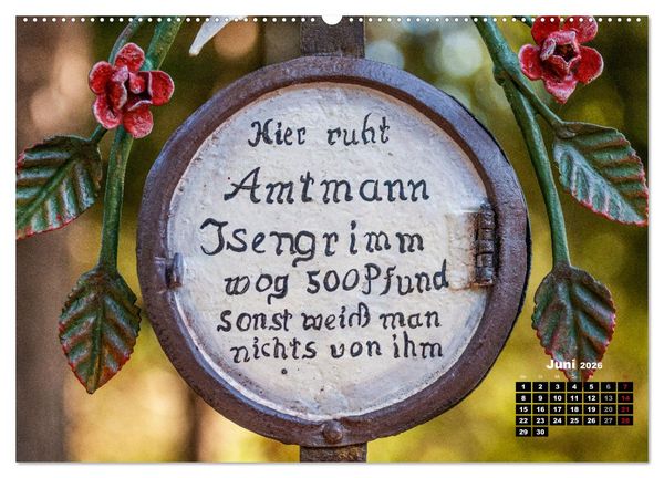 Produktbild: Lustige Marterlspr&uuml;che (hochwertiger Premium Wandkalender 2026 DIN A2 quer), Kunstdruck in Hochglanz