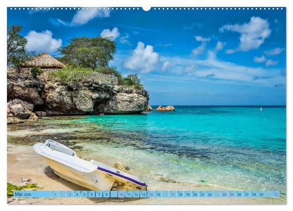 Produktbild: Cura&ccedil;ao - bunte Insel in der Karibik (hochwertiger Premium Wandkalender 2026 DIN A2 quer), Kunstdruck in Hochglanz