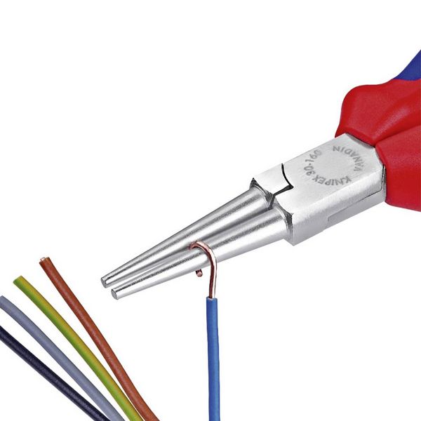 Produktbild: Knipex 30 35 160 Werkstatt Rundzange Gerade Chrom-Vanadium Elektrostahl 160mm