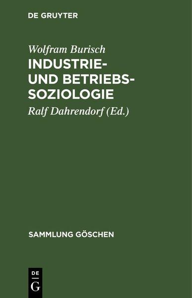 Produktbild: Industrie- und Betriebssoziologie