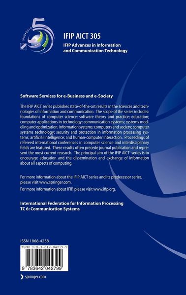 Produktbild: Software Services for e-Business and e-Society