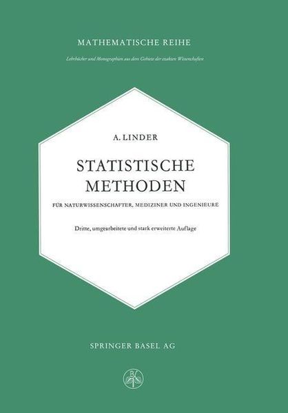 Produktbild: Statistische Methoden f&uuml;r Naturwissenschafter, Mediziner und Ingenieure