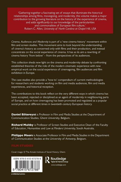 Produktbild: Cinema, Audiences and Modernity