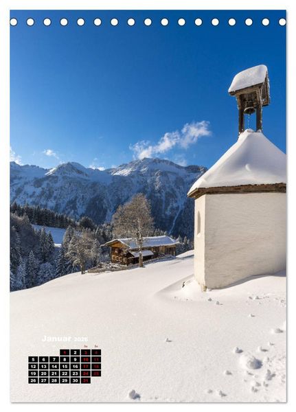 Produktbild: Leichte Wanderziele um Oberstdorf (Tischkalender 2026 DIN A5 hoch), CALVENDO Monatskalender