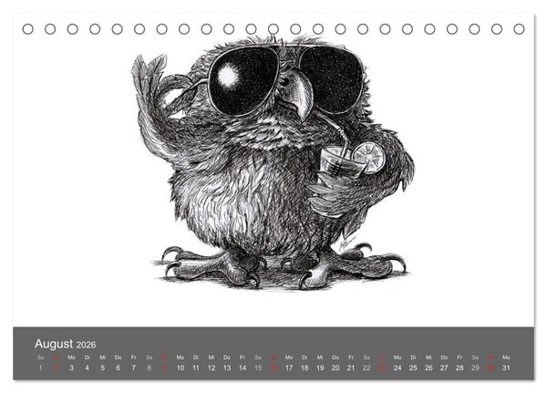 Produktbild: TIERONISCH (Tischkalender 2026 DIN A5 quer), CALVENDO Monatskalender