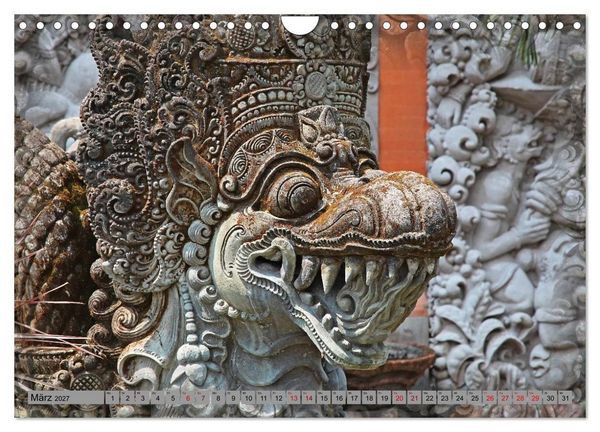 Produktbild: Bali - Tempelw&auml;chter und D&auml;monen (Wandkalender 2027 DIN A4 quer), CALVENDO Monatskalender