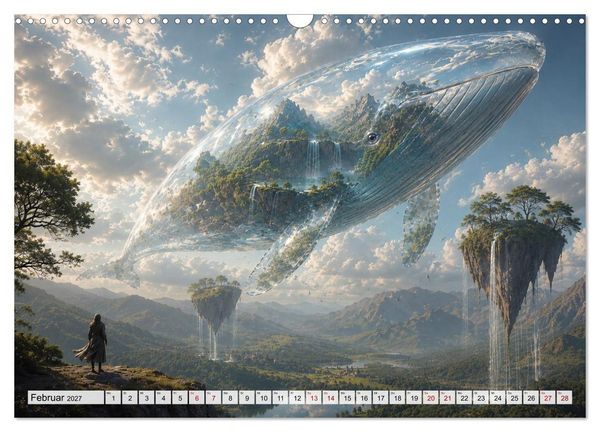 Produktbild: Traumwelten zwischen Zeit und Fantasie (Wandkalender 2027 DIN A3 quer), CALVENDO Monatskalender