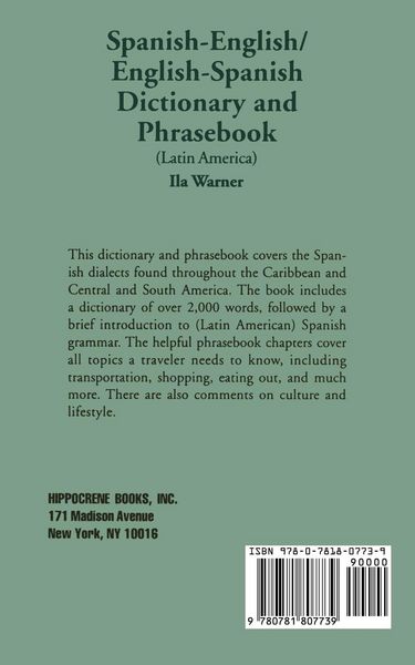 Produktbild: Spanish-English/English-Spanish (Latin America) Dictionary & Phrasebook