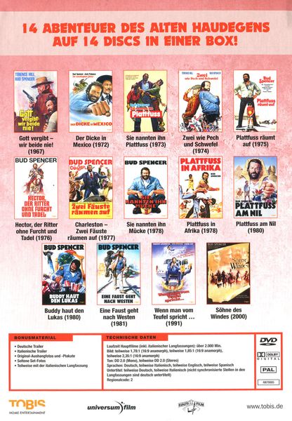 Produktbild: Die Bud Spencer Jumbo Box XXL [14 DVDs]