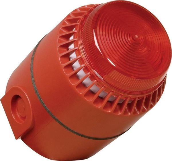 ComPro Kombi-Signalgeber Flashni Rot Blitzlicht, Dauerton 24 V/DC 110 dB