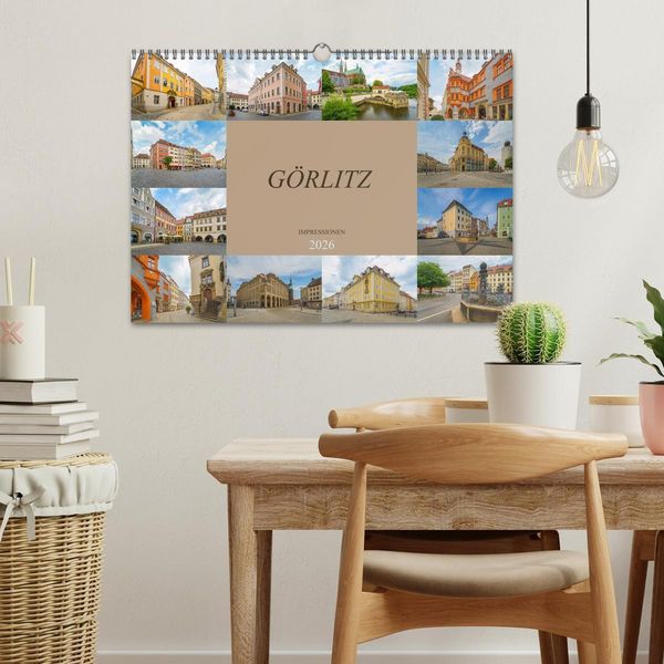 Produktbild: G&ouml;rlitz Impressionen (Wandkalender 2026 DIN A3 quer), CALVENDO Monatskalender