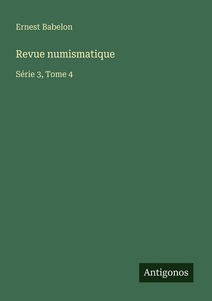 Produktbild: Revue numismatique