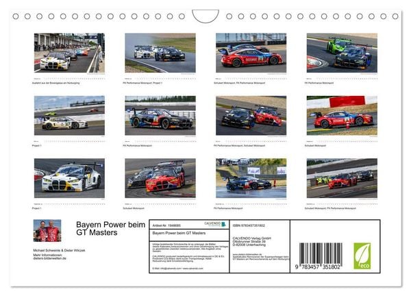 Produktbild: Bayern Power beim GT Masters (Wandkalender 2026 DIN A4 quer), CALVENDO Monatskalender