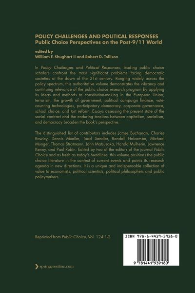 Produktbild: Policy Challenges and Political Responses