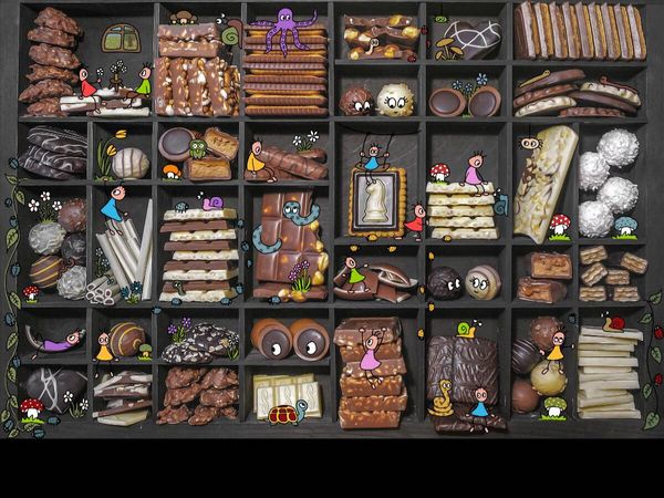 Produktbild: CALVENDO Puzzle Pankies lieben Schokolade | 1000 Teile Lege-Gr&ouml;&szlig;e 64x48cm Foto-Puzzle f&uuml;r gl&uuml;ckliche Stunden