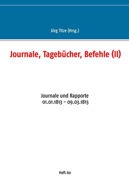 Produktbild: Journale, Tageb&uuml;cher, Befehle (II)
