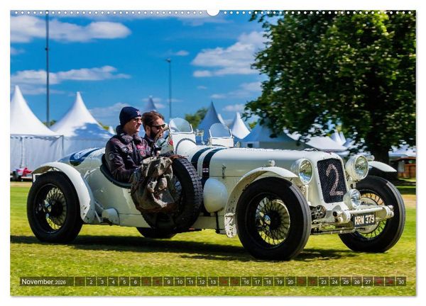 Produktbild: historical racing cars on the track (Wall Calendar 2026 DIN A2 landscape), CALVENDO 12 Month Wall Calendar