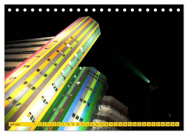 Produktbild: Essen Lichter der Nacht (Tischkalender 2026 DIN A5 quer), CALVENDO Monatskalender