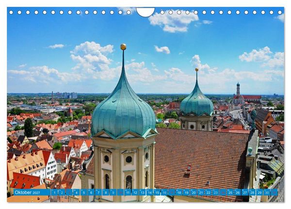 Produktbild: Augsburg und Umgebung (Wandkalender 2027 DIN A4 quer), CALVENDO Monatskalender