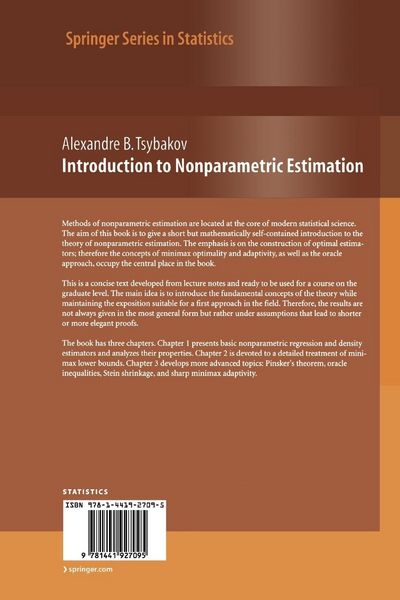 Produktbild: Introduction to Nonparametric Estimation