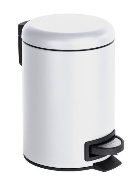 Produktbild: Kosmetik Treteimer Mod. Leman Wei&szlig; 3 L, 2er Set, Kosmetikeimer, M&uuml;lleimer