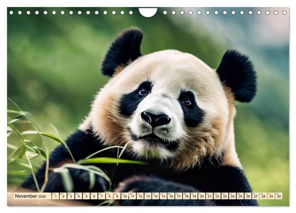 Produktbild: Cozy giant panda (Wall Calendar 2026 DIN A4 landscape), CALVENDO 12 Month Wall Calendar