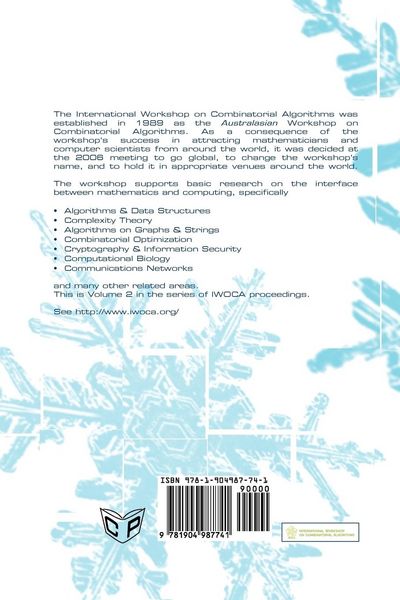 Produktbild: Proceedings of the International Workshop on Combinatorial Algorithms 2008